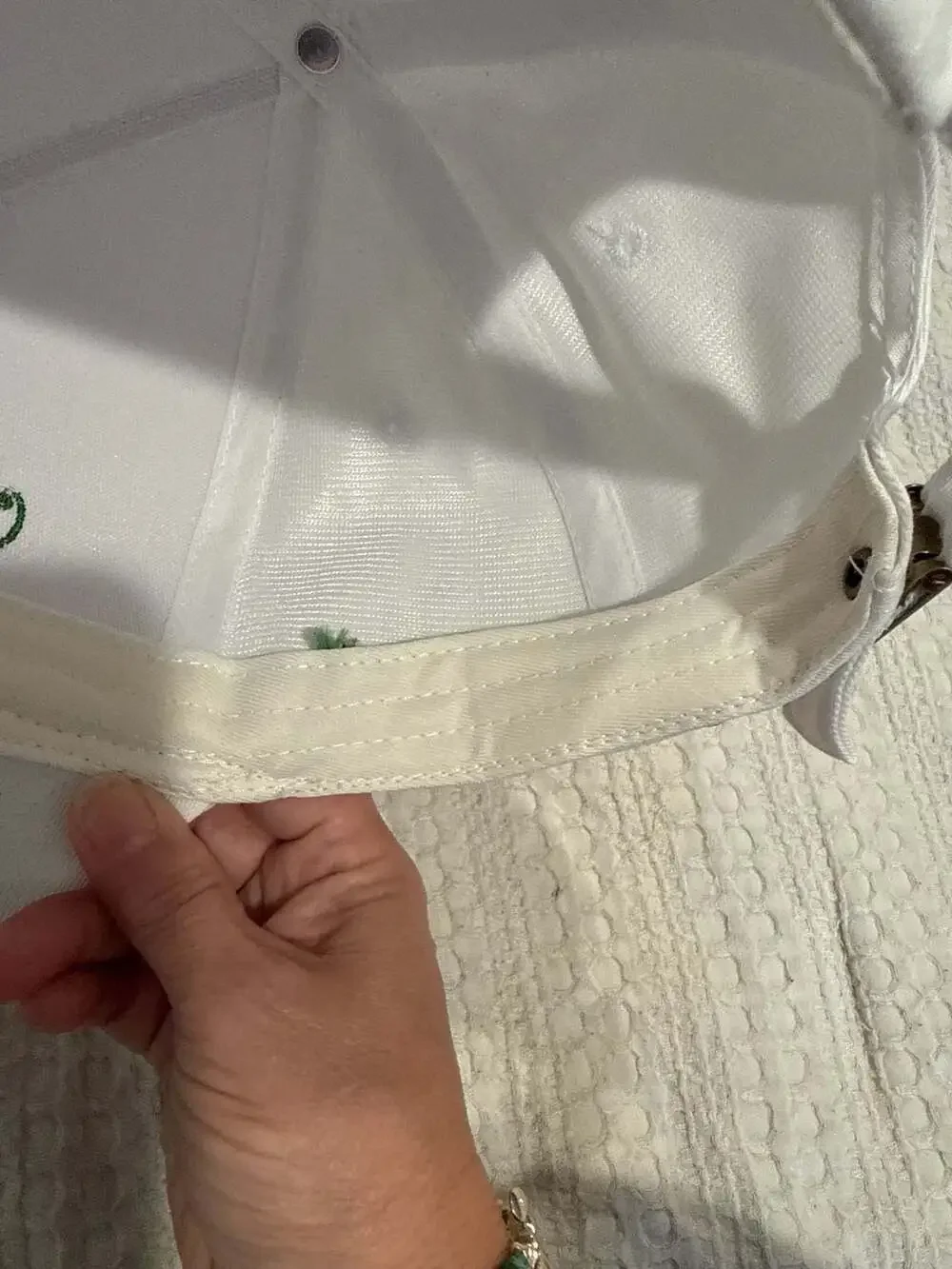 One More Round White Rope Golf Hat Adjustable Strapback